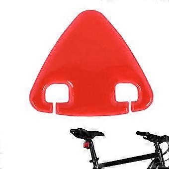 Bicycle Triangle Reflector Rear Safety Sign, Saddle Mounted Reflective Accessories for Night Visibility, Orange