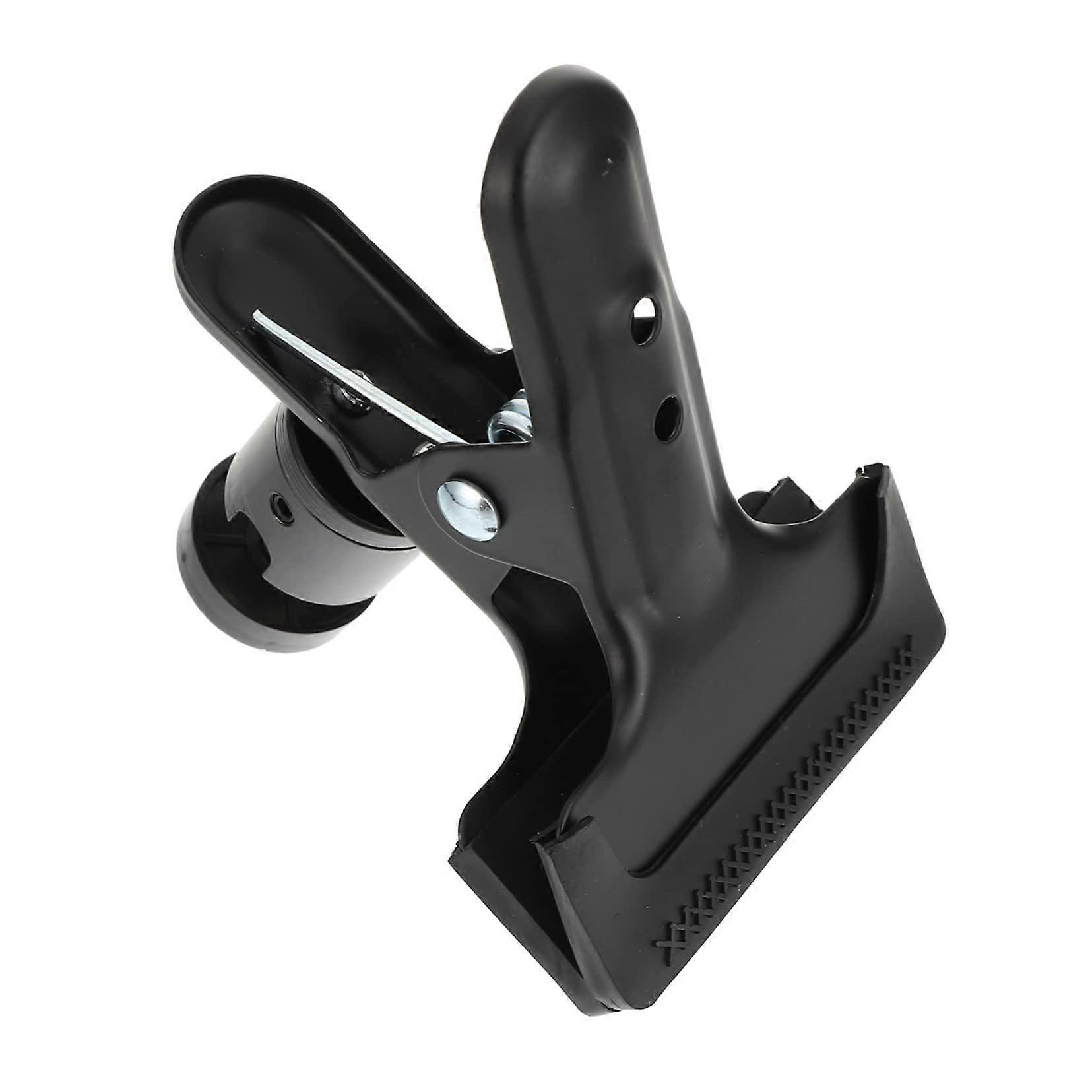 Camera mount with ball head screw, flexible flash bracket for tripods, light stands, tabletop mounting, outdoor use.