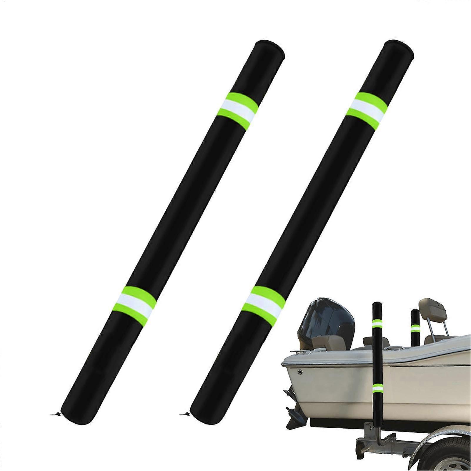 Gnrique Boat Trailer Guide Pole Pads, 36 Zoll reflektierend, Heavy Duty, 2er Pack