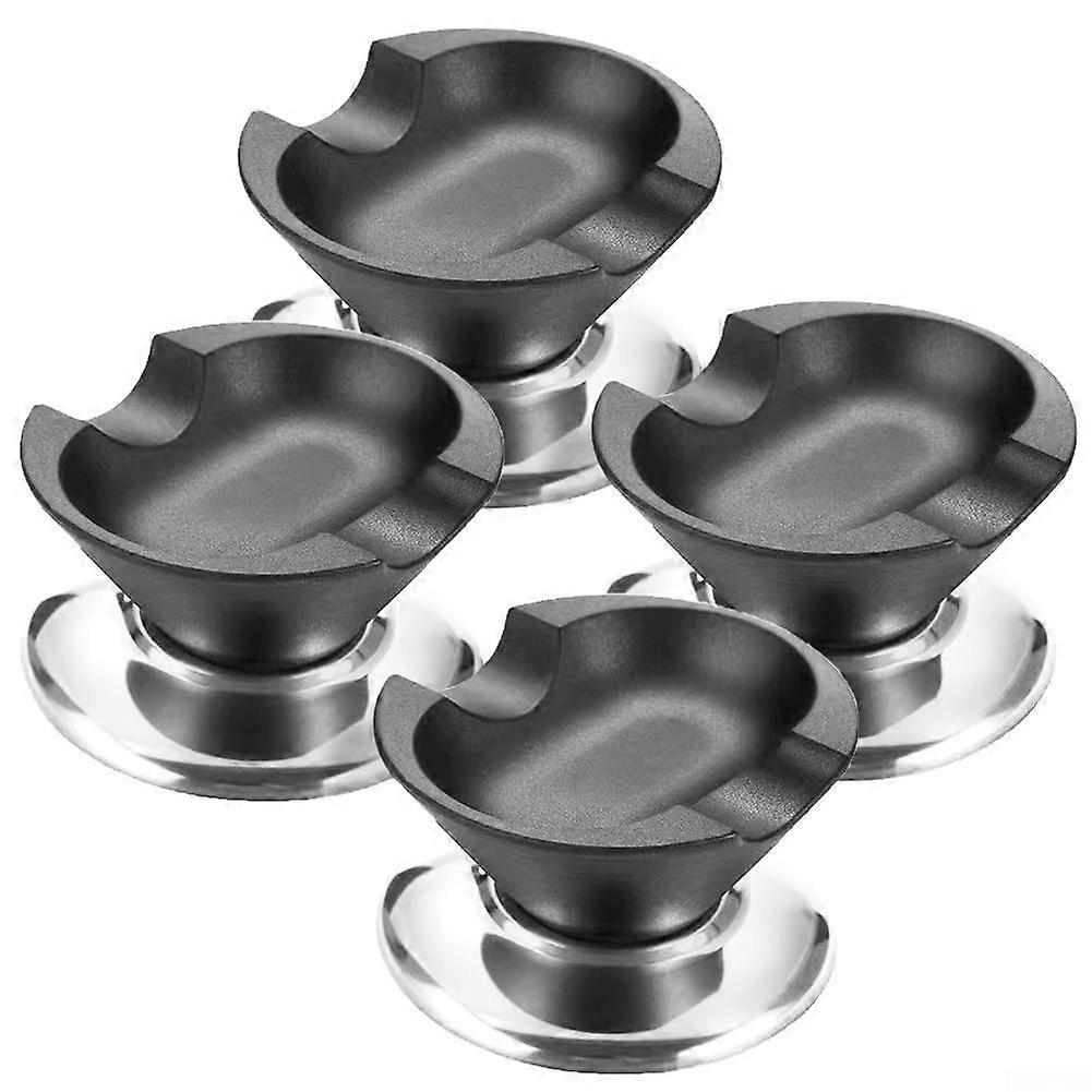 Heat Resistant Replacement Knob Set 4 Lid Handles for Cookware, Compatible with Various Models, Durable Material, Black Color