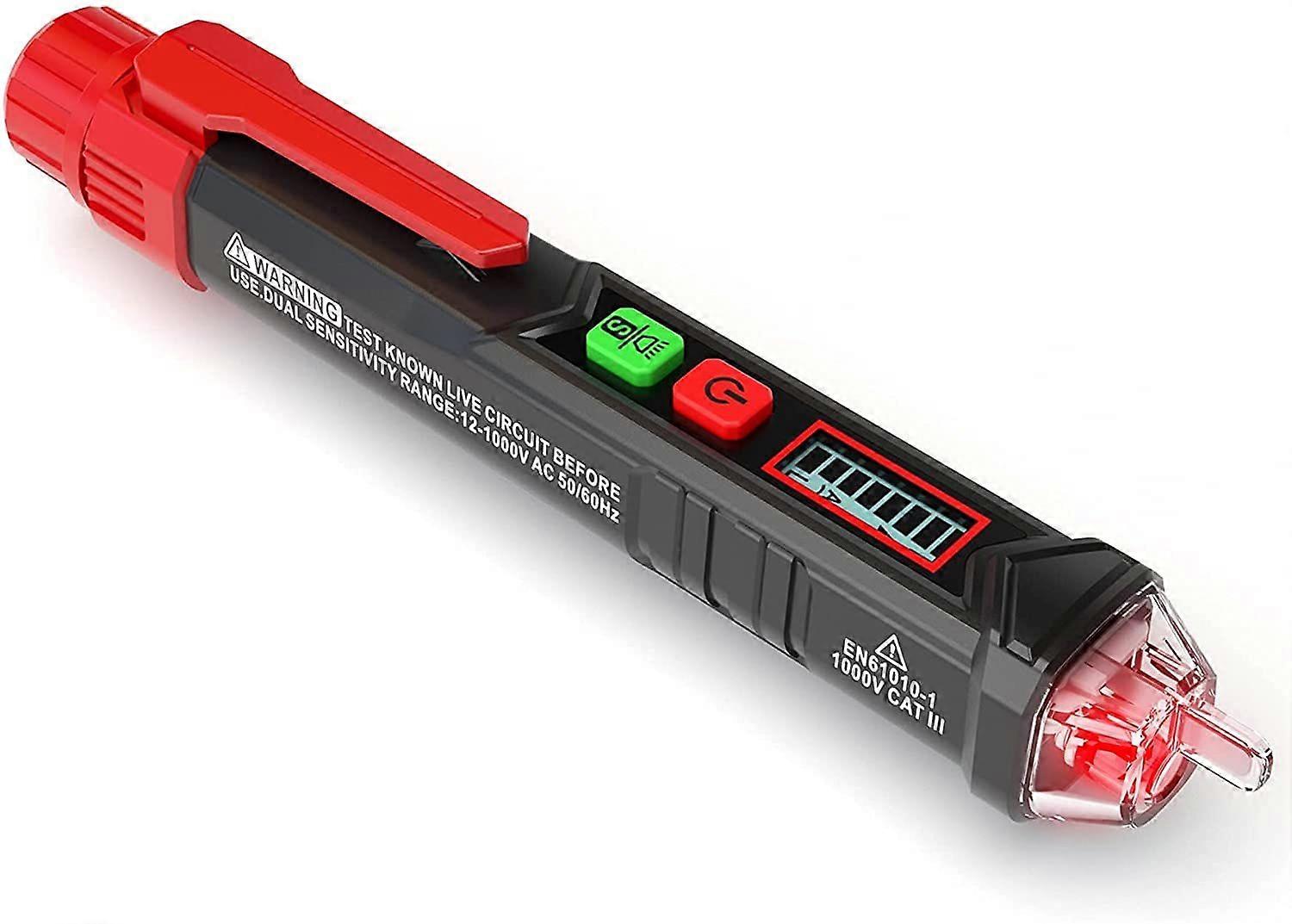 Dual-Range Voltage Tester - 12-1000V Non-Contact Pen