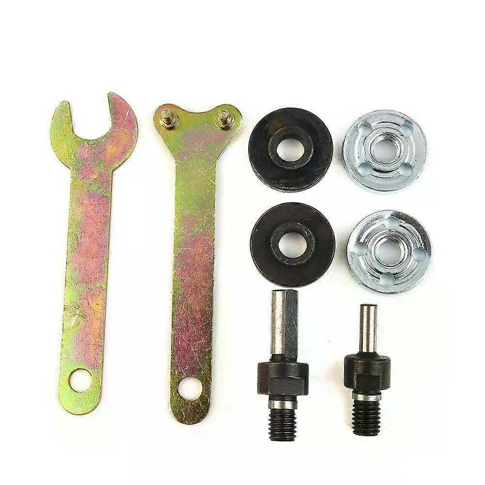 8pcs/ Set 6mm+10mm DIY Electric Drill Variable Angle Grinder Adapter Converter Kit Angle Grinder Electric Drill Connecting Rod