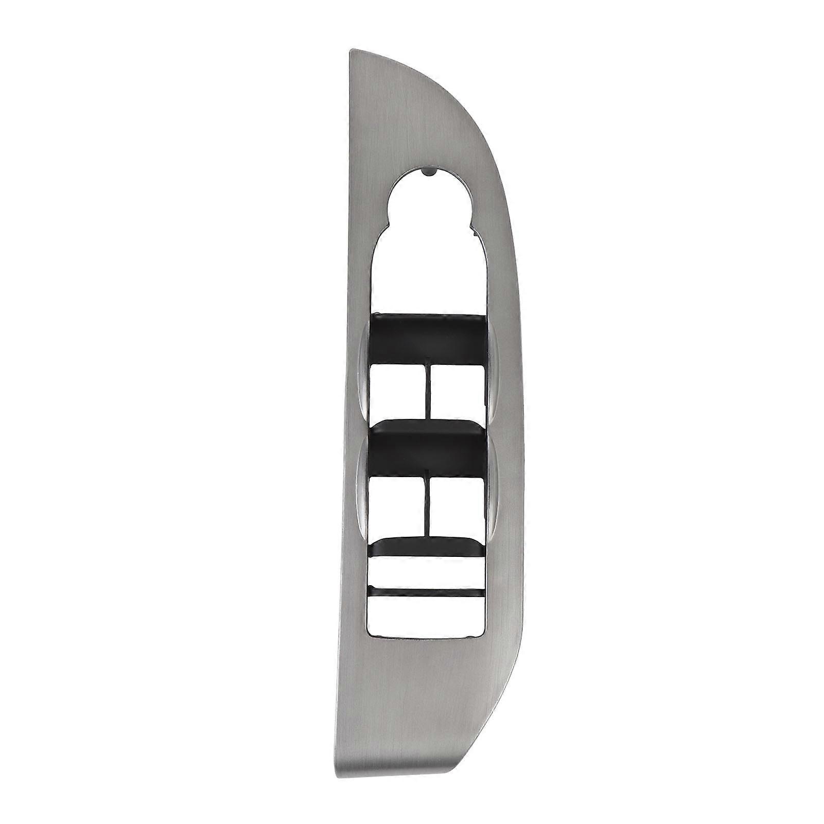 Front Left Driver Side Power Window Switch Bezel Panel Trim for Chevy Silverado 1500 2500 3500 in Silver