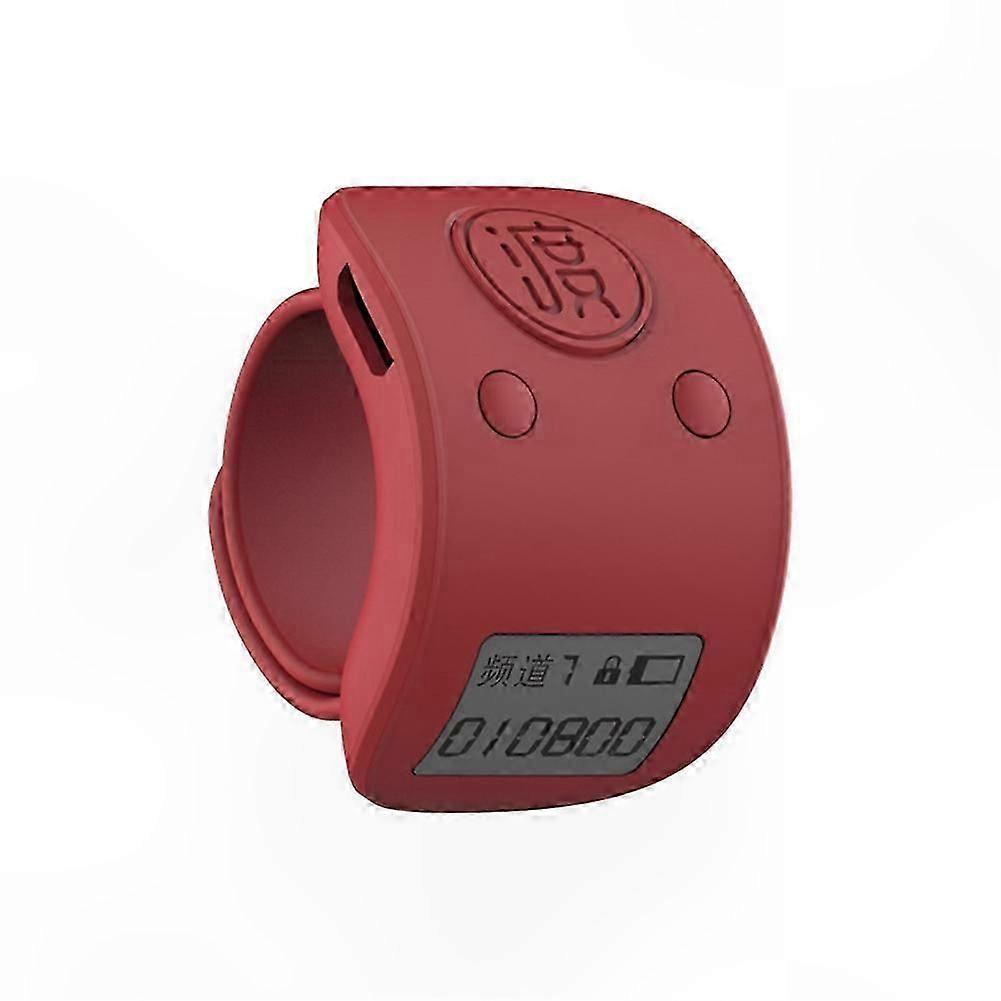 6-Digit Rechargeable LCD Finger Ring Counter Clicker for Tracking and Counting