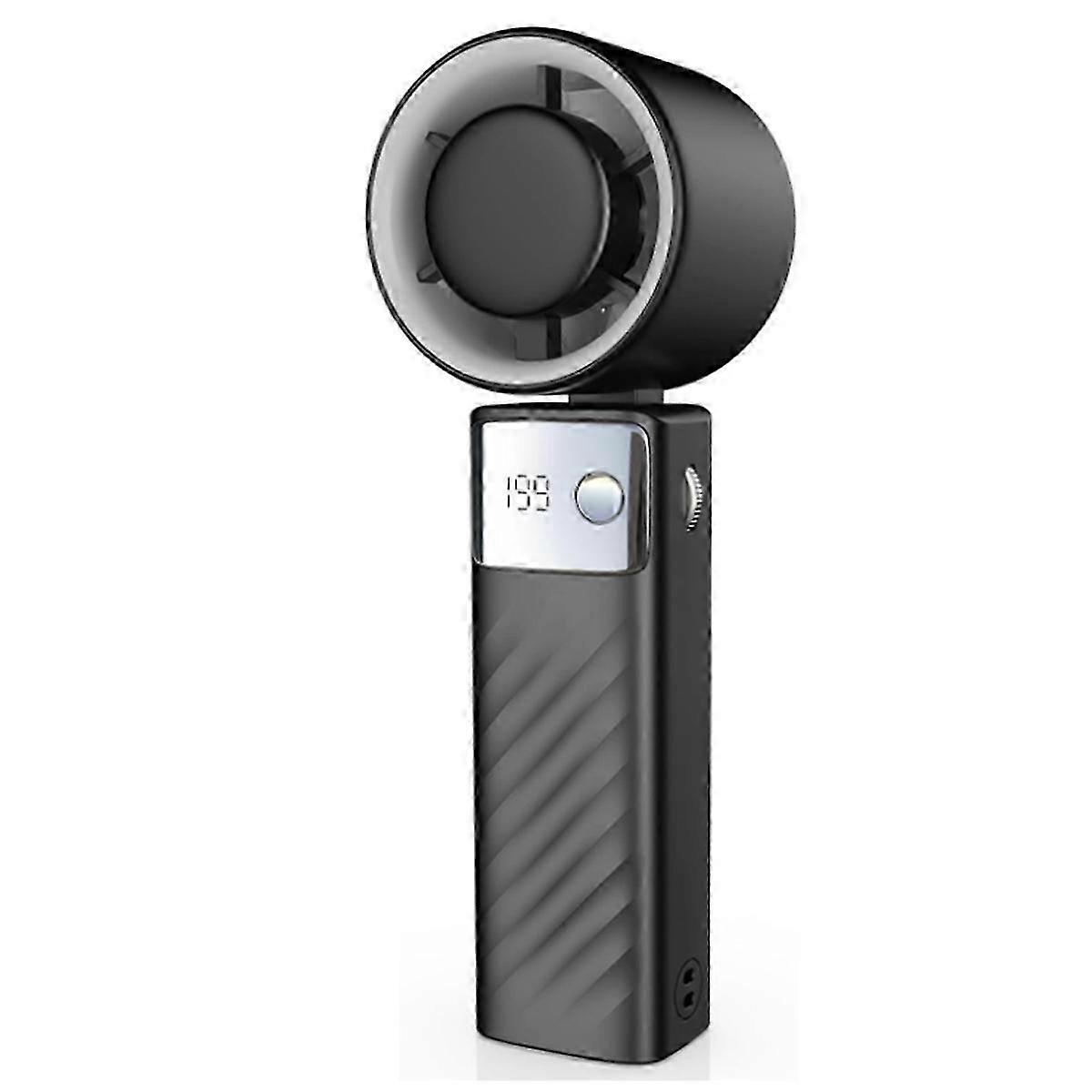 Handheld Turbo Fan with LED Display: Powerful 20-Hour Max Cooling for Women & Men, Outdoor Use