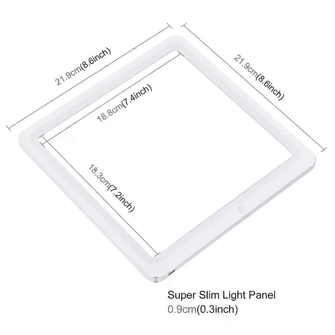 20CM 600LM/30CM 800LM Desktop Mini photo Studio Shadowless LED Lamp Light Bottom Photography Panel for White Background Picture