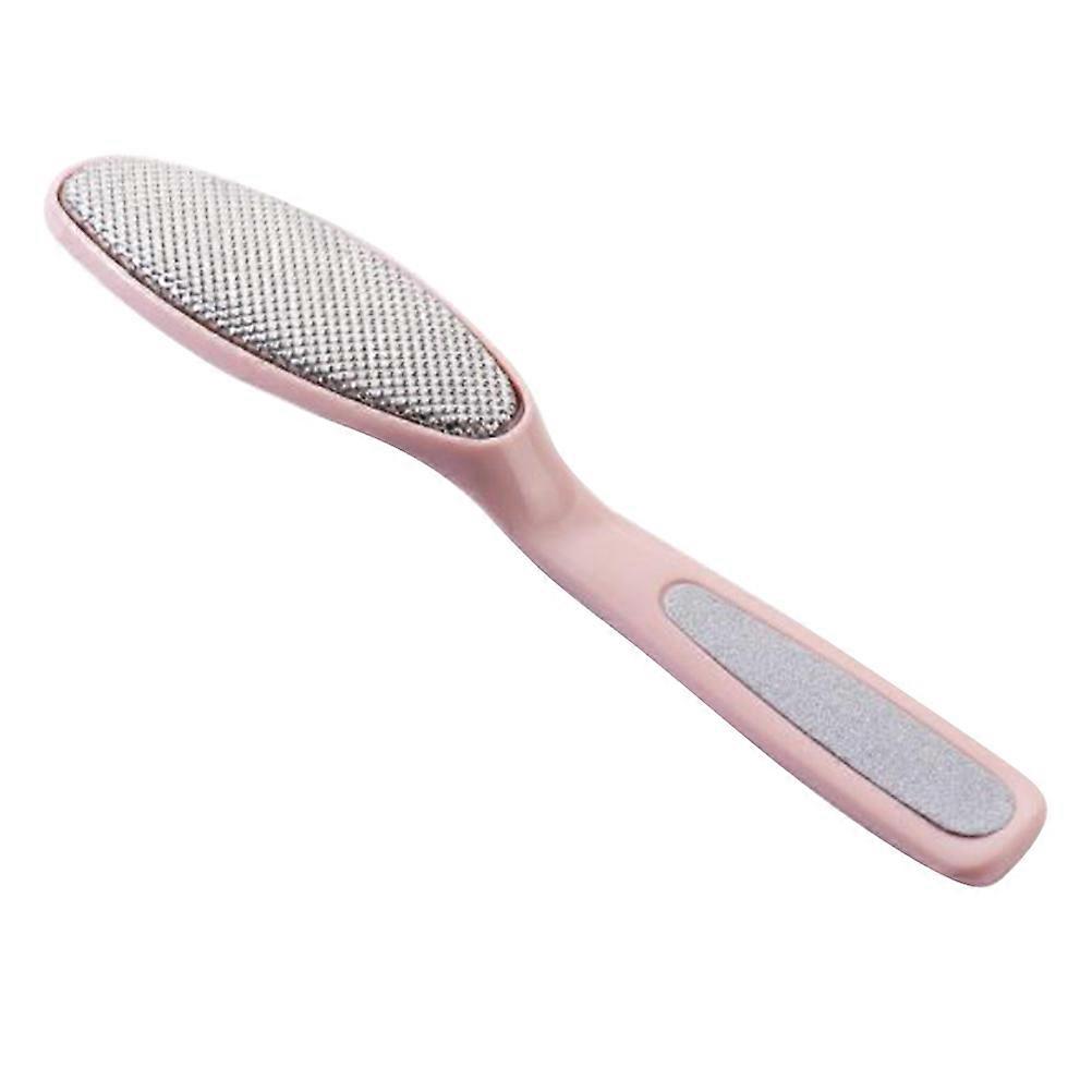 مزيل القدم من الفولاذ المقاوم للصدأ لمقشر الباديكير الوردي المحمول بتصميم مزدوج 1 قطعة