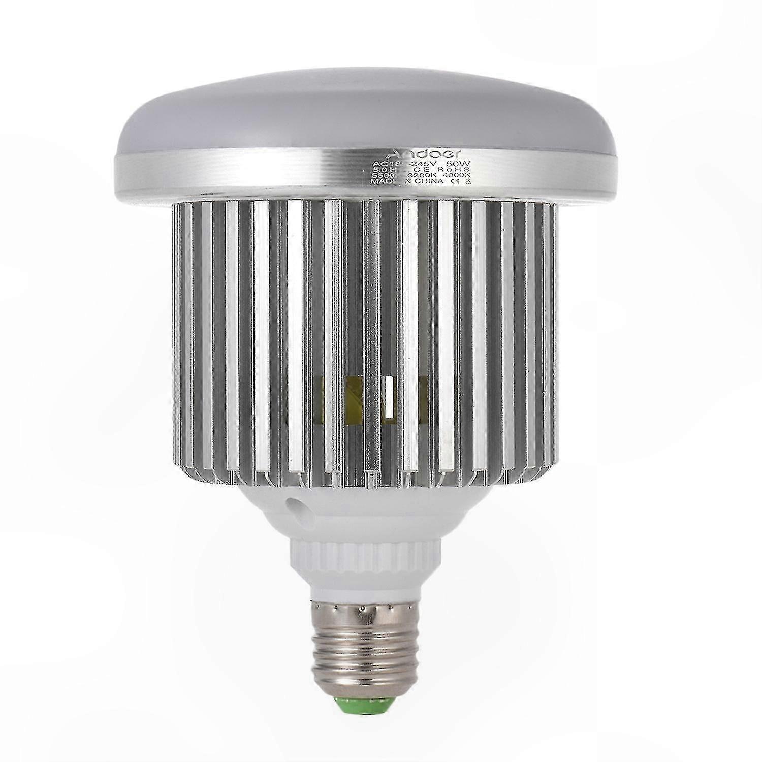 E27 LED Bulb 50W Adjustable Brightness & Color Temperature 3200K-5600K with Remote Control