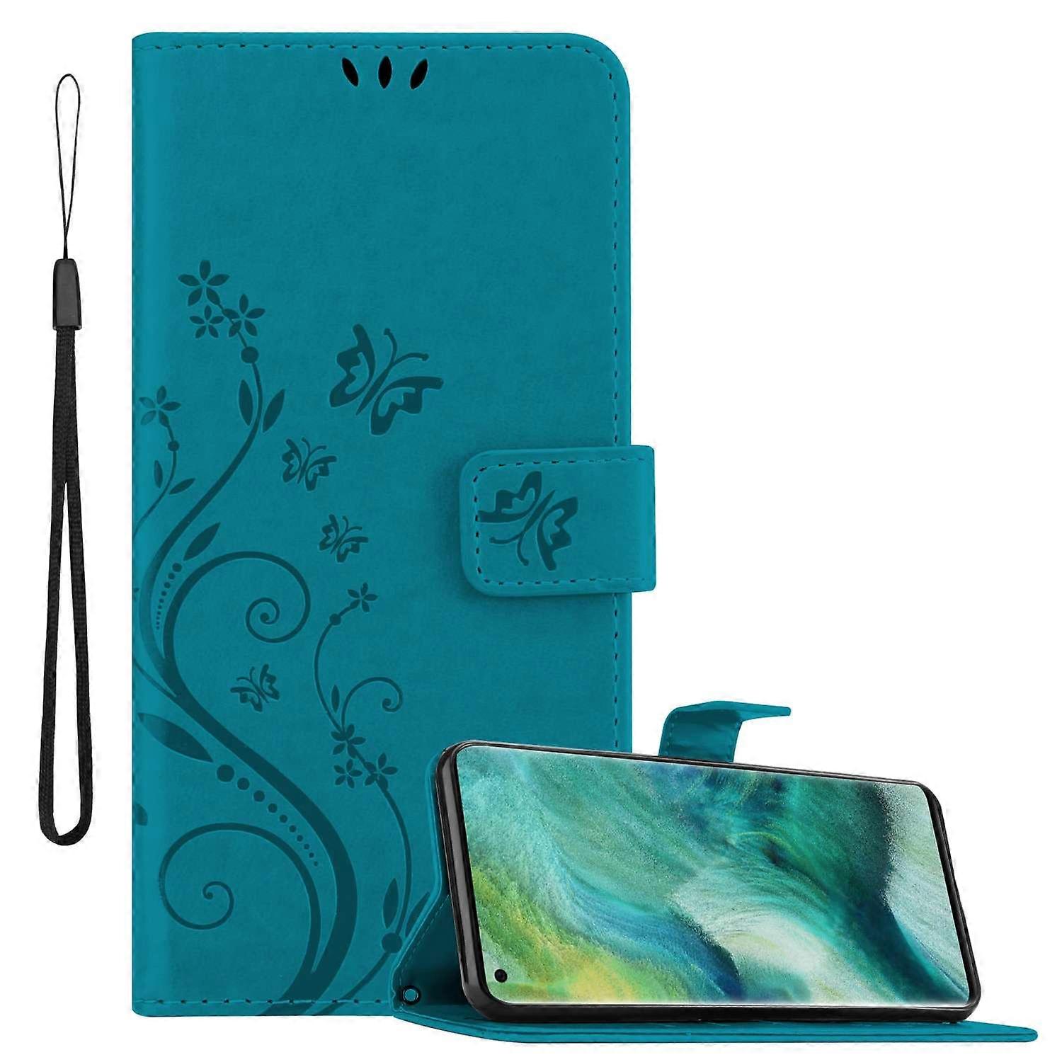 Oppo FIND X2 Protective Case - with Floral Print and Card Slot
