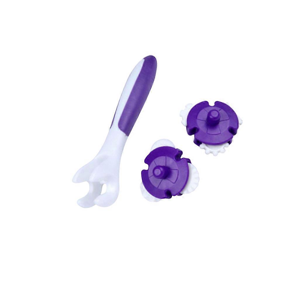 Purple Plastic Cake Baking Roller for Making Delicious Desserts at Home Perfect for Small Cakes and Fondant 3pcs