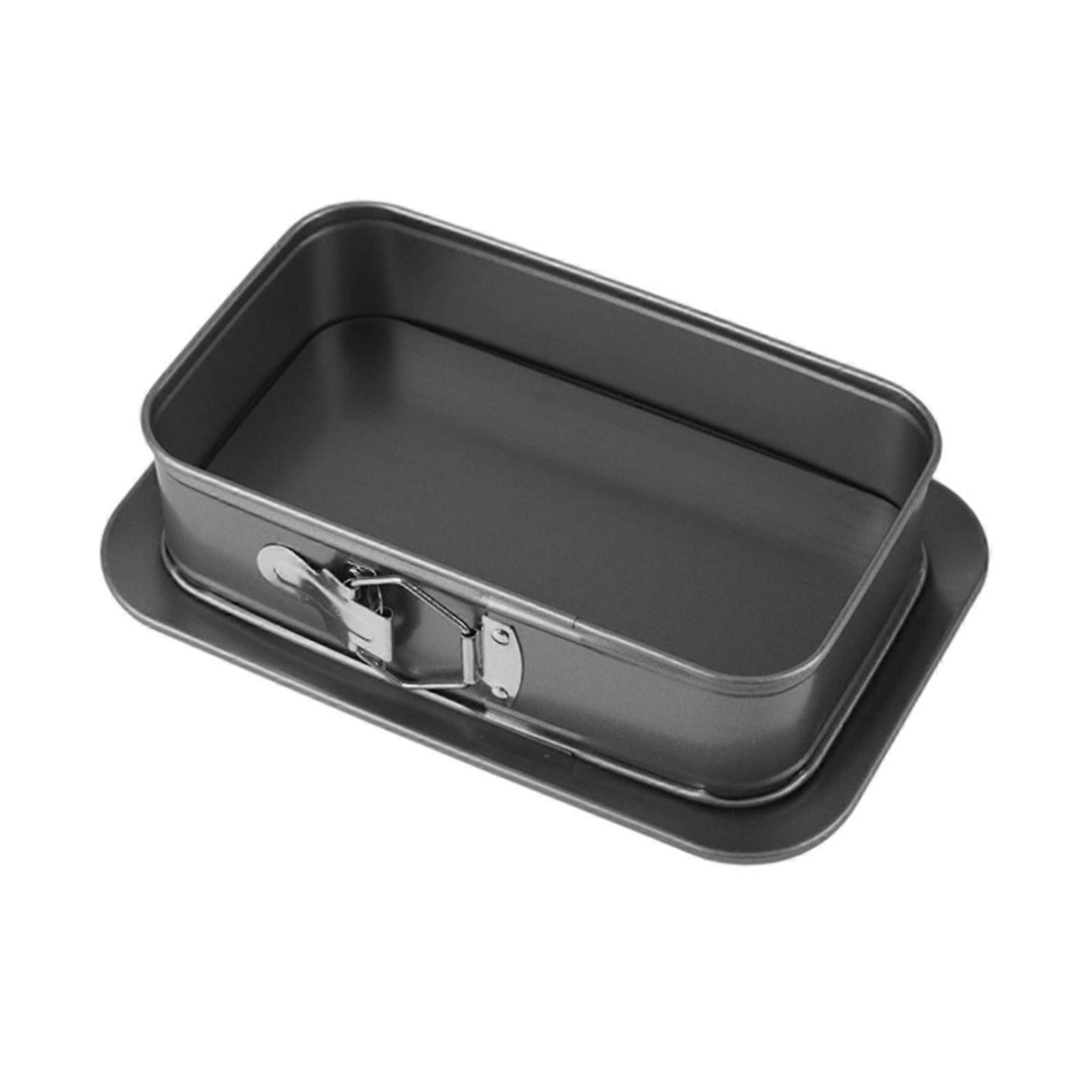 Rectangular Cake Baking Tool Detachable Bottom Dishwasher Safe Durable Construction For Perfect Cake Shape Multicolor