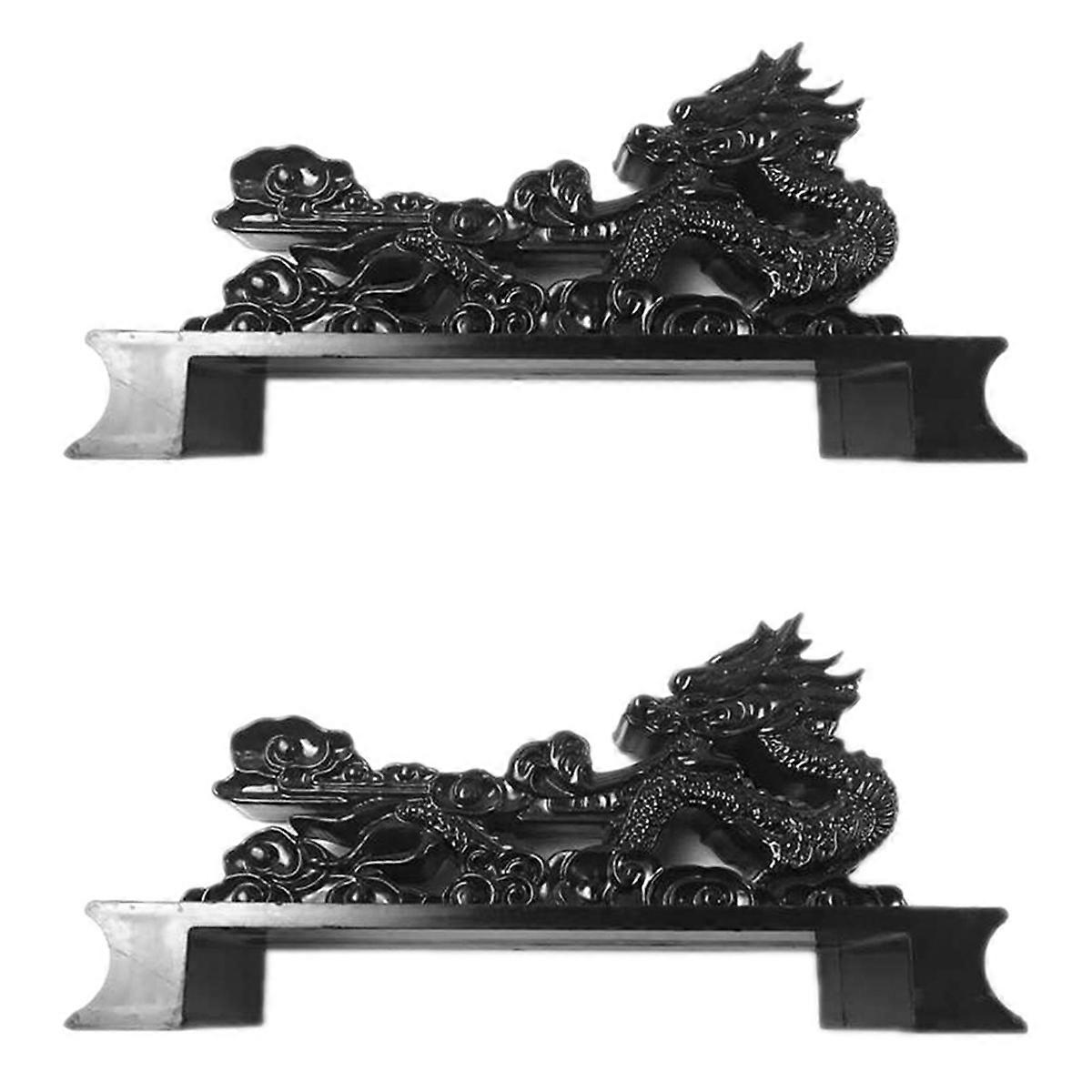 2 Piece of Chinese Dragon-Shaped Sword Stand, Travel Matching Sword Stand, Decorative Stand, General