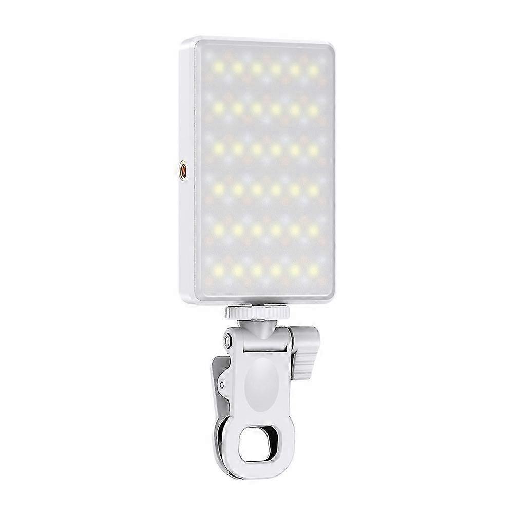 Bi-Color LED Selfie Light with Clip 3000mAh Rechargeable Battery