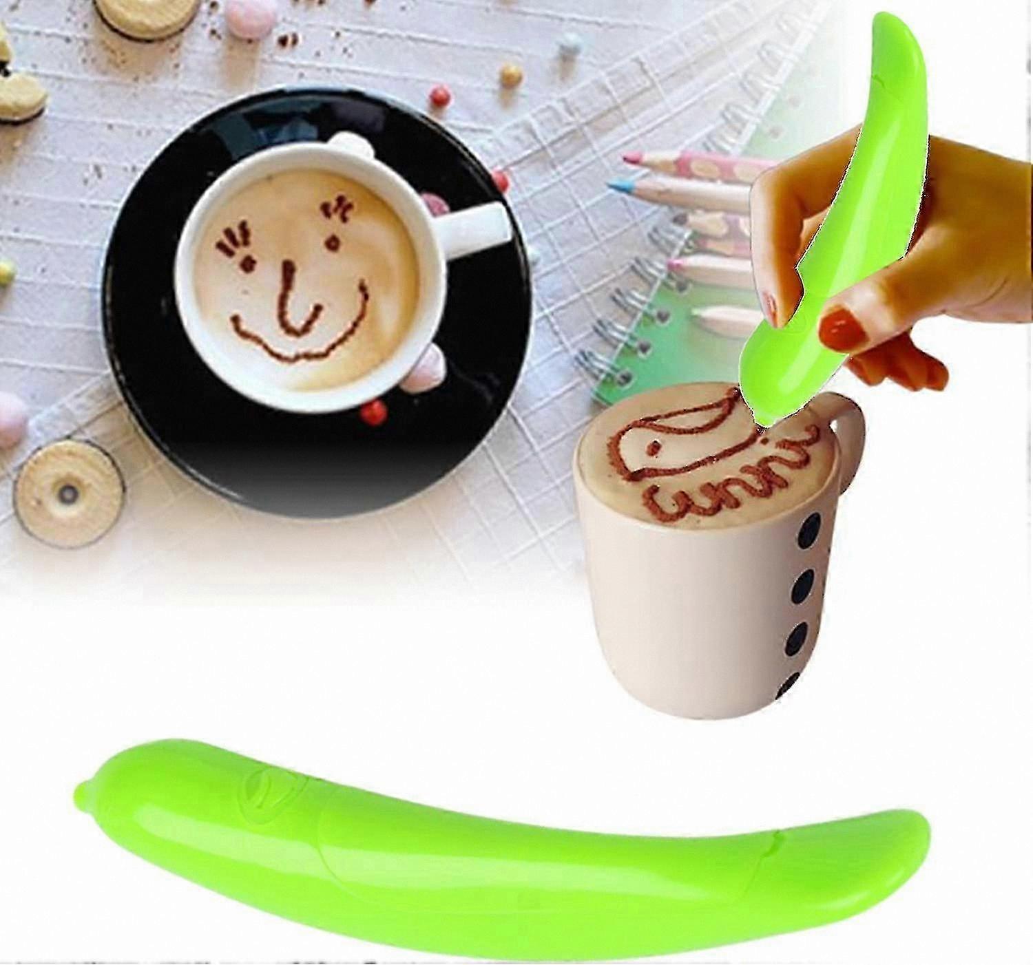 Coffee Art Pen for Latte, Cake Decorating, Cocoa Powder Tool, Chocolate Spice Marker