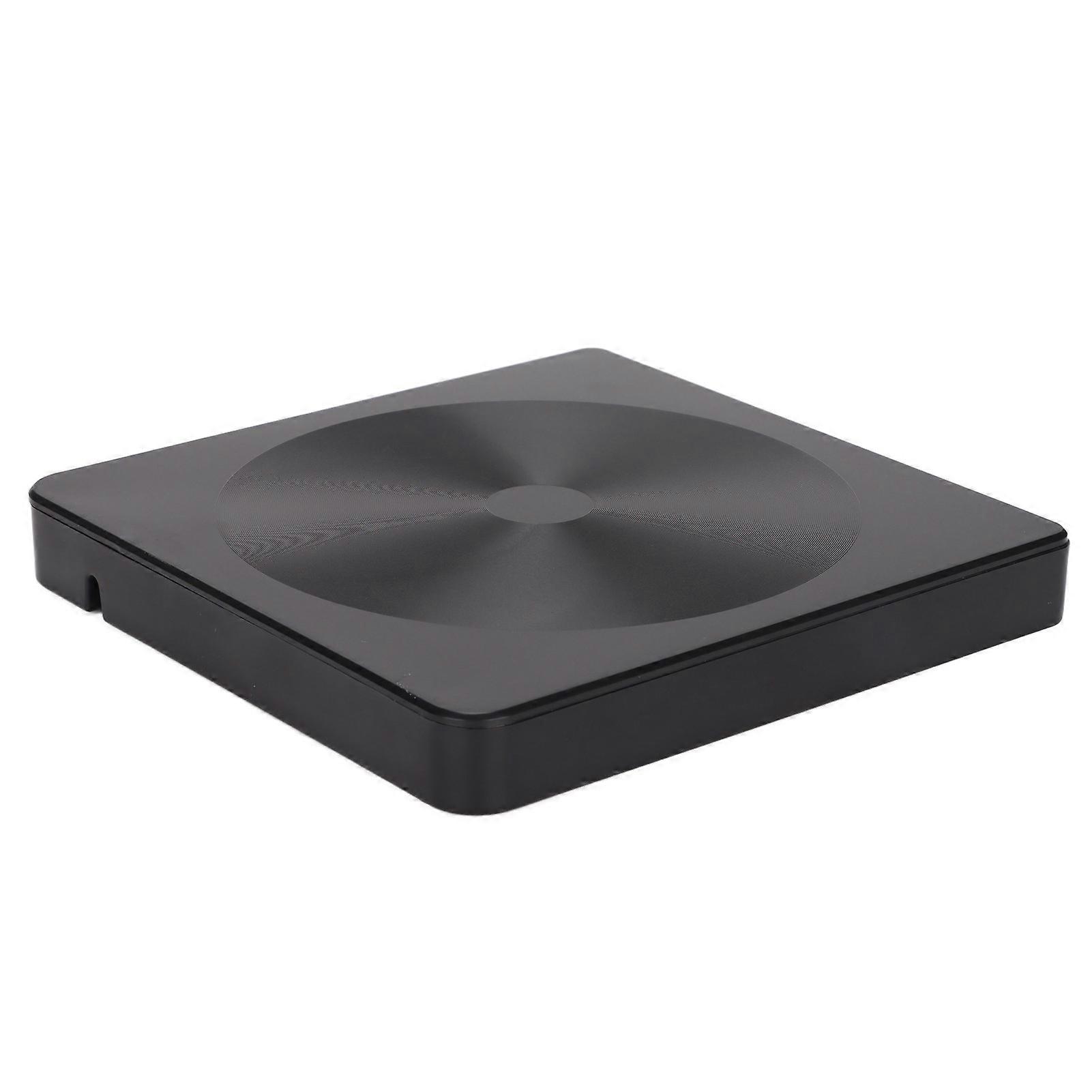 External USB3.0 C Shockproof DVD Drive Black ABS Popup Type