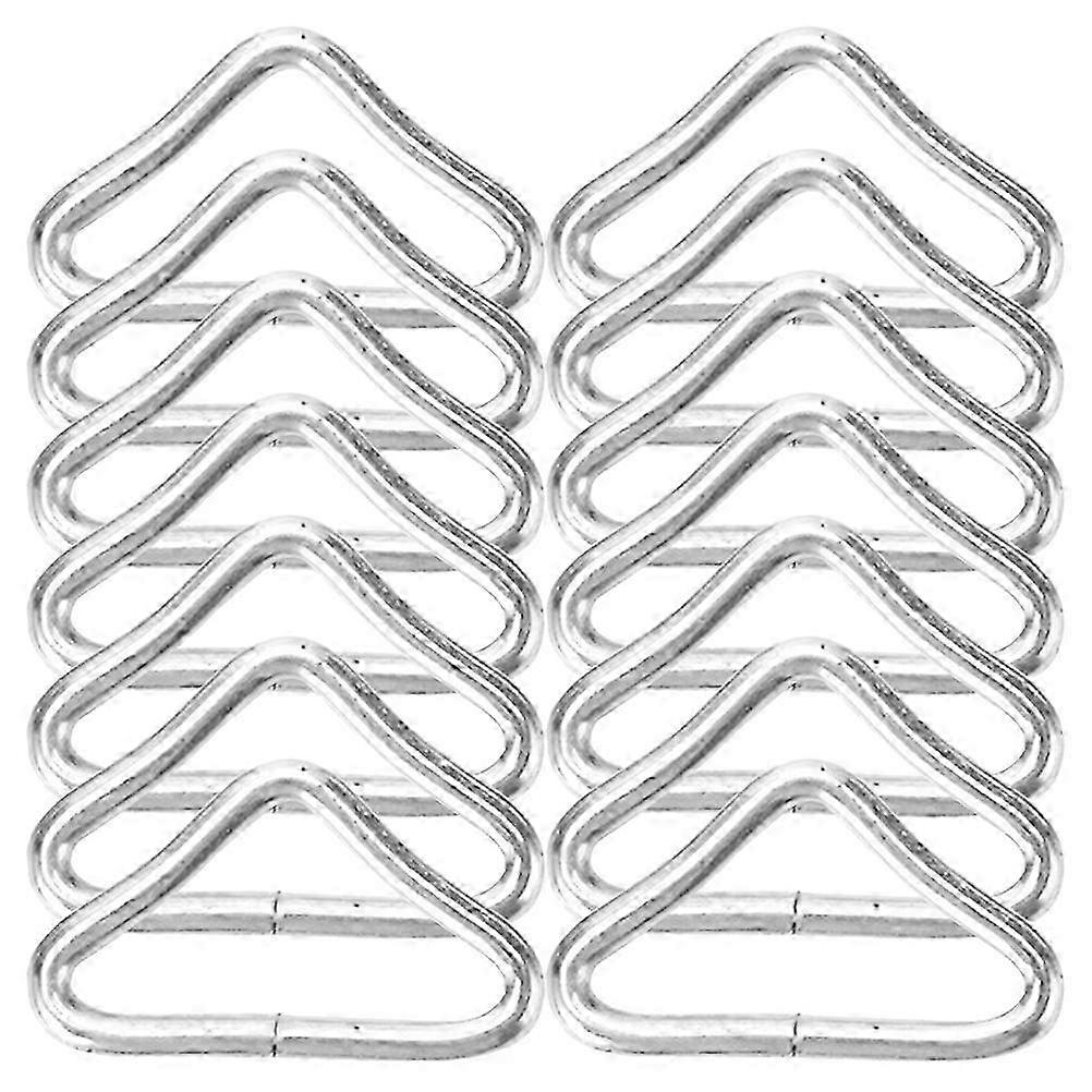 35Pcs Trampoline Triangle Buckle Metal Replacement Components For Indoor Play Enhancing Connection And Safety