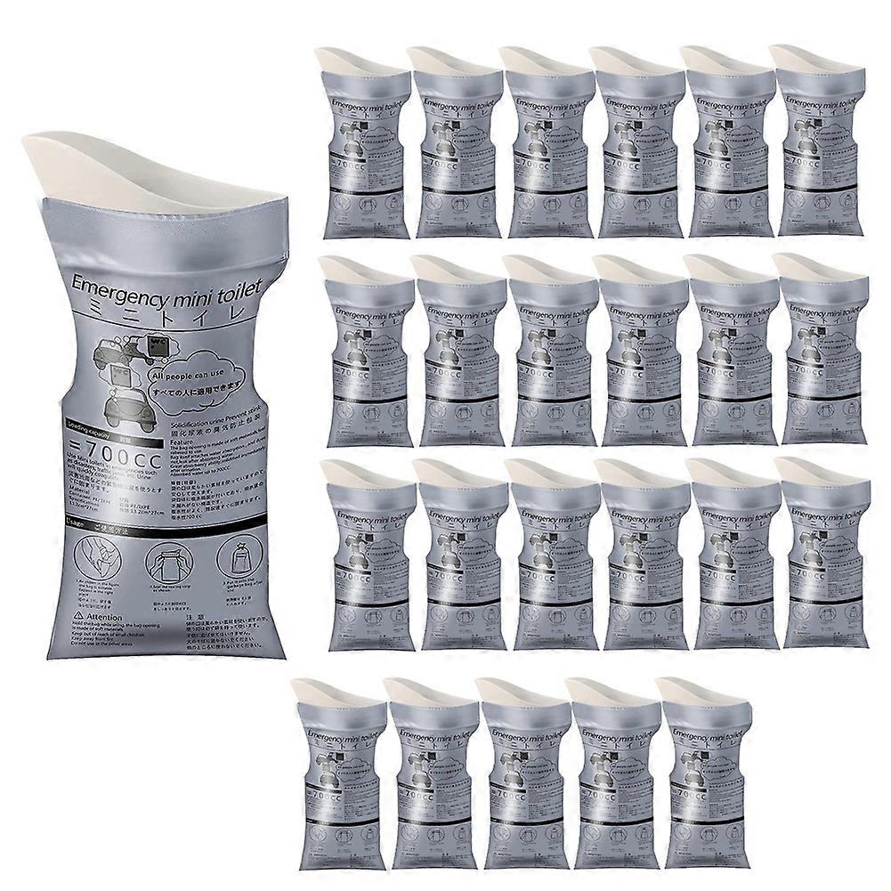 24 PCS Disposable Urine Bag,700ML Emergency Mini Toilet for Camping Road Trip Jam, Urine Bag Pee Bags Travel Urinals