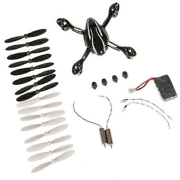 X4 Quadcopter Spare Parts All-in-one Crash Pack For RC Hobbyists Featuring Black And White Body Shell Includes 1 Set Of Essential Components