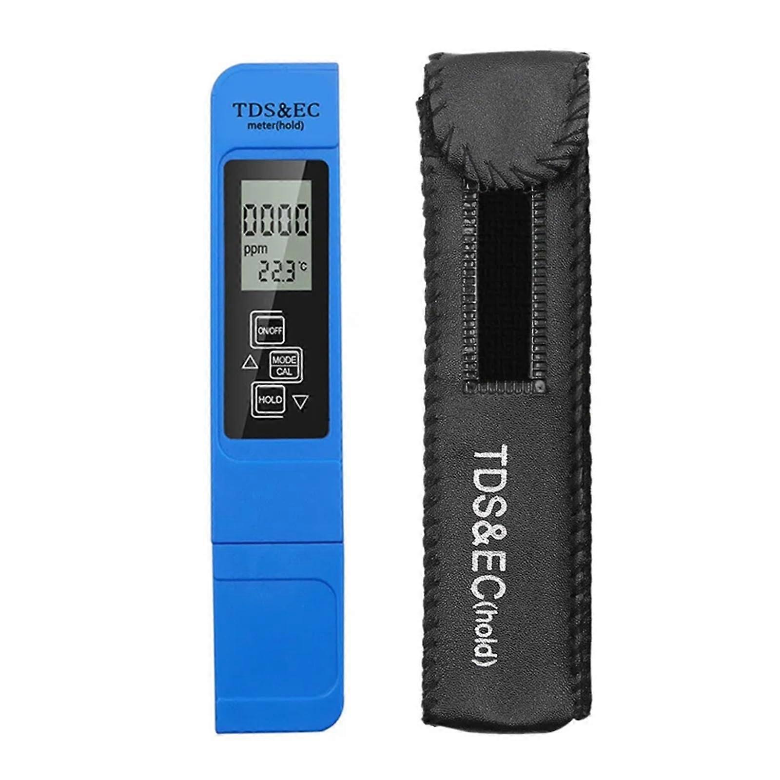 3in1 PH Tester TDS EC Temperature Meter Digital LCD Water Testing Pen Blue Purity Water Quality Monitor