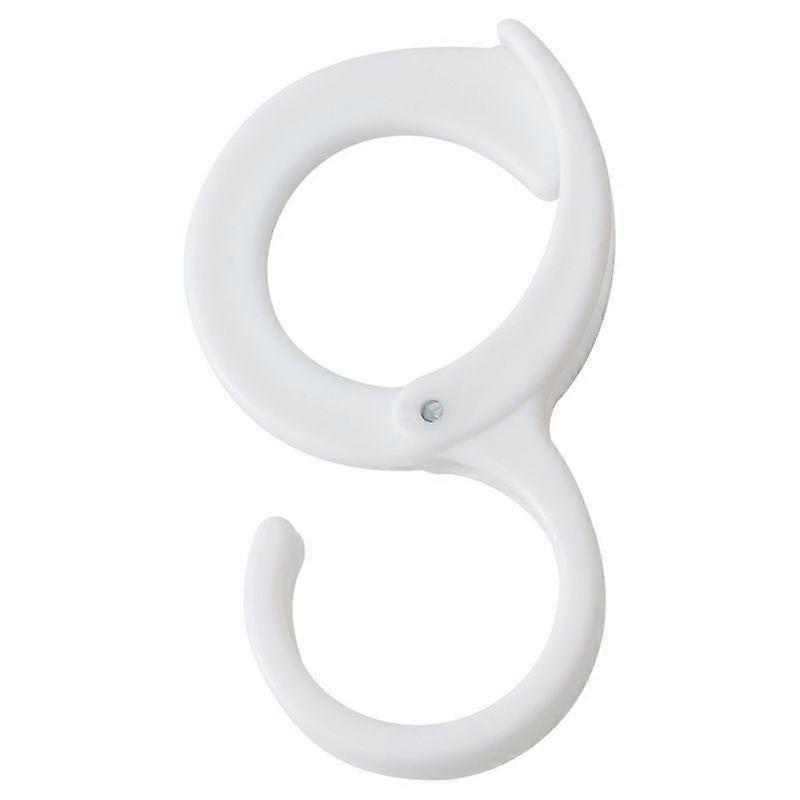 10 Pcs S-Shaped Plastic Clip Hooks Multifunctional Windproof Anti-Slip Hook with