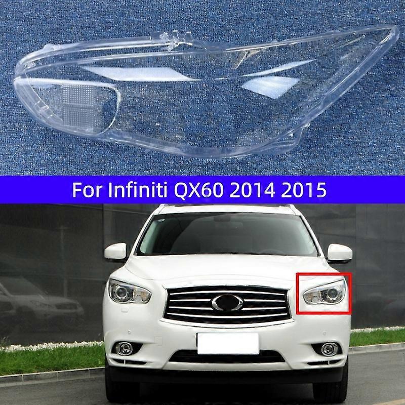 For Infiniti QX60 2014 2015 Transparent Glass Lamp Headlamp Cover Headlight Cover Shell Replace Original Lampshade-Left and Right