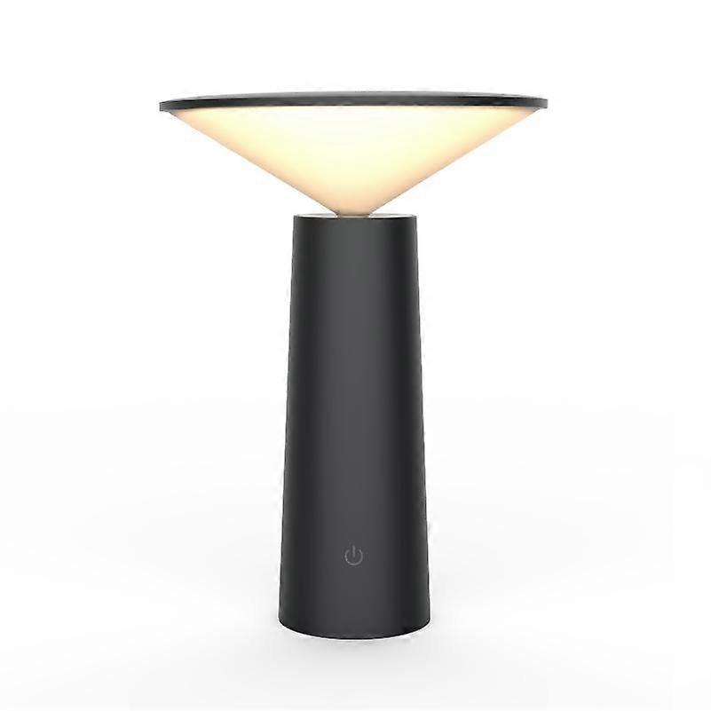 Touch Led USB Rechargeable Desk Lamp(Black)