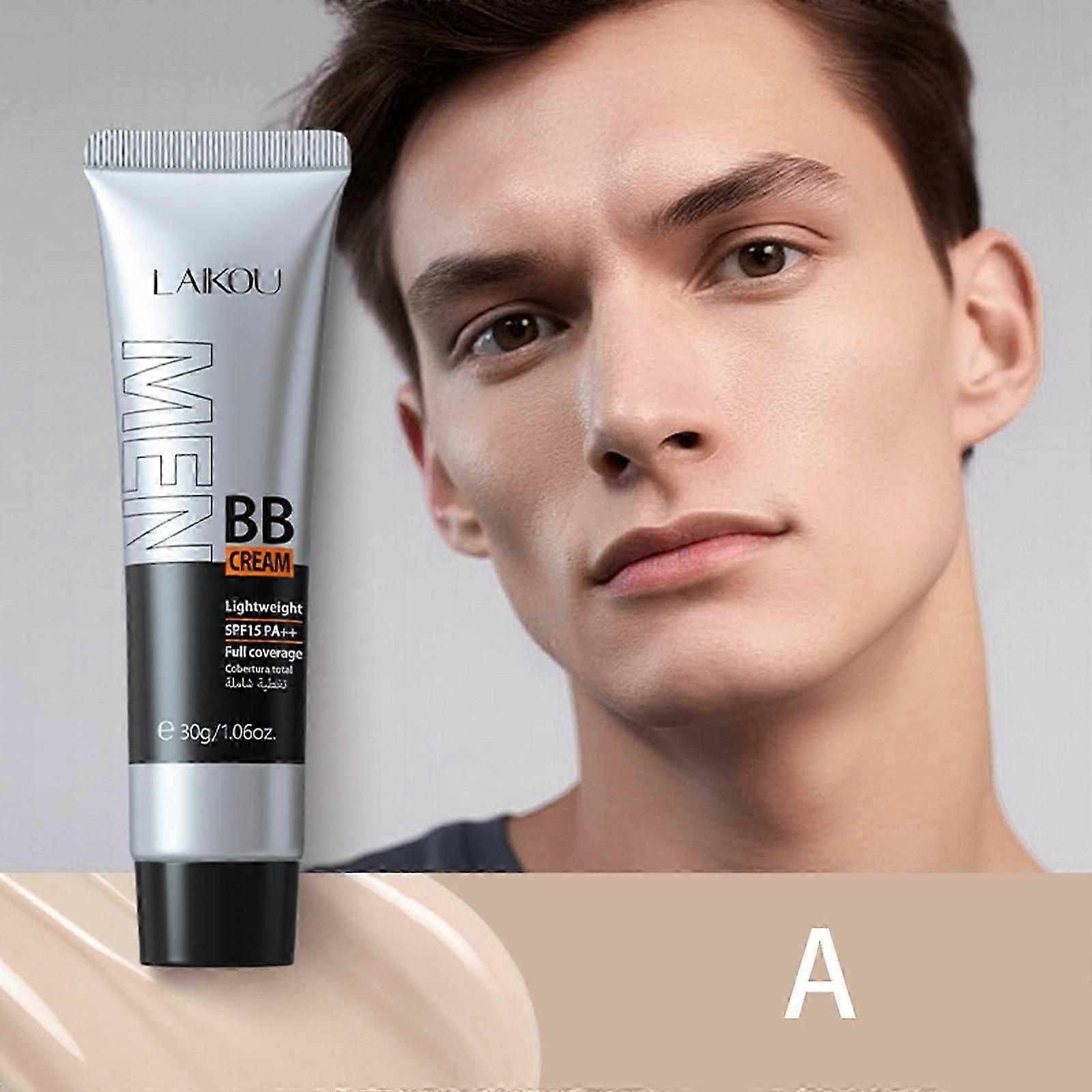 BB Cream للرجال، كريم أساس مرطب ملون BB، كريم تصحيح لون خافي العيوب للرجال، لتغطية الشوائب