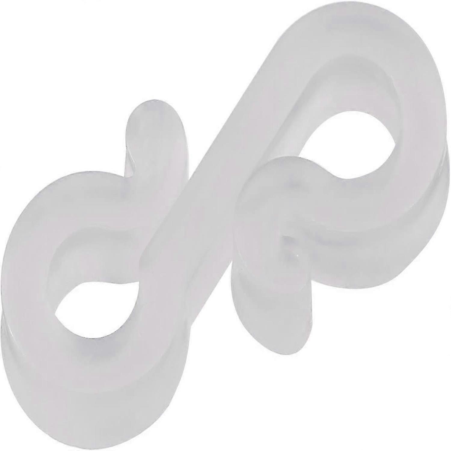 Weatherproof Plastic S-Shape Small Light Hook For Outdoor Decorative Lights 72 Pcs