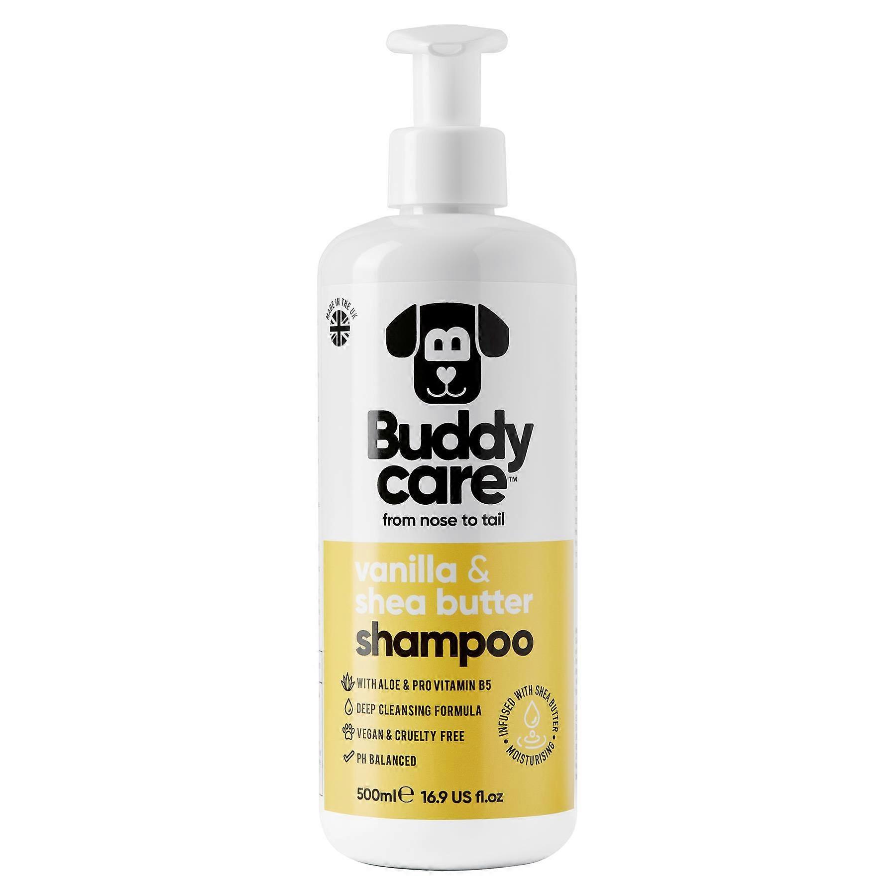 Buddycare - Shampoing pour chien - Vanille & Beurre de karité - 500ml