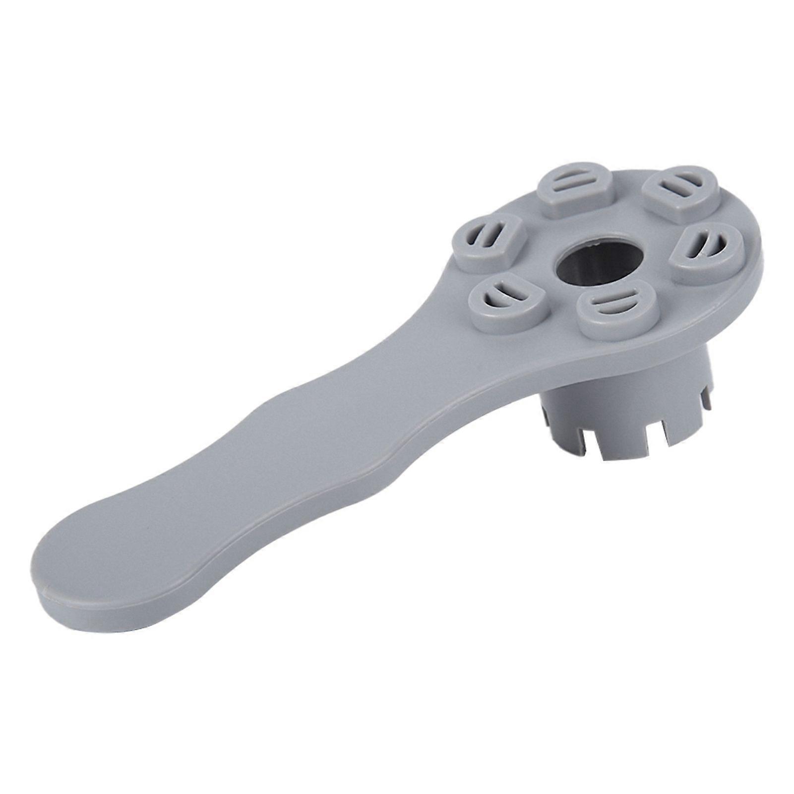 PVC 8 Groove Safety Air Valve Wrench 6 Hole Pressure Relief Valve Spanner Gray for Inflatable Boat Kayak Raft Dugout Canoe