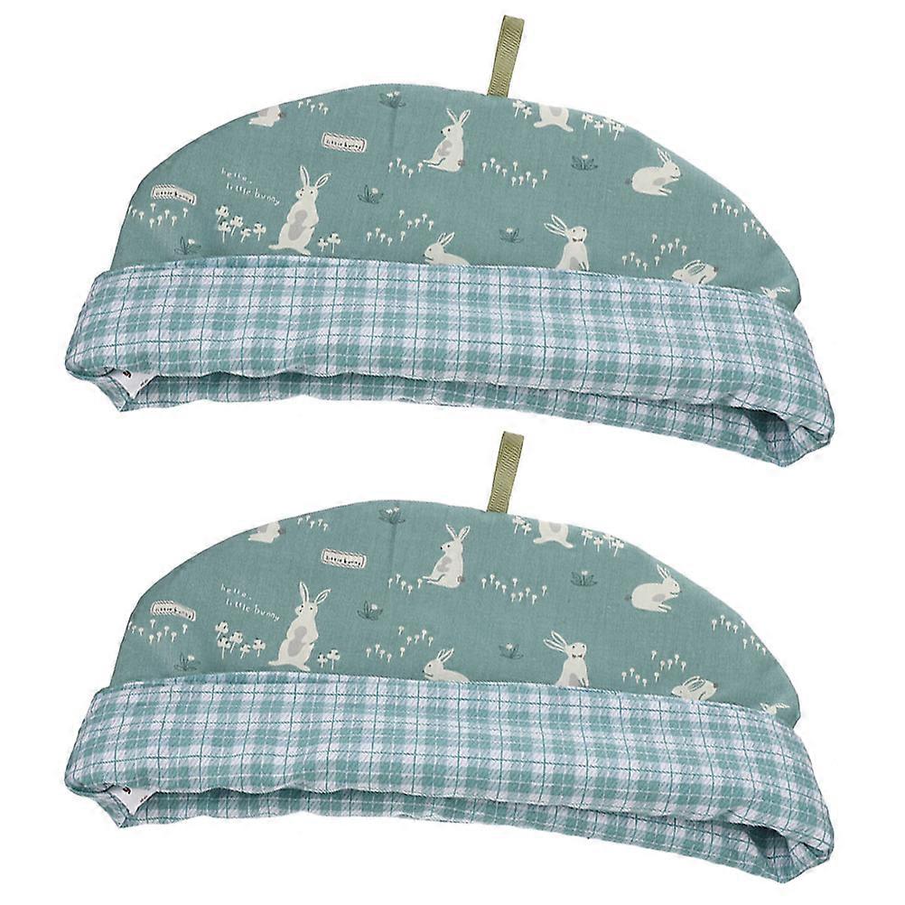Anti-Scald Tea Cozy Cotton Cloth Protector for Teapot Insulation 2Pcs Set