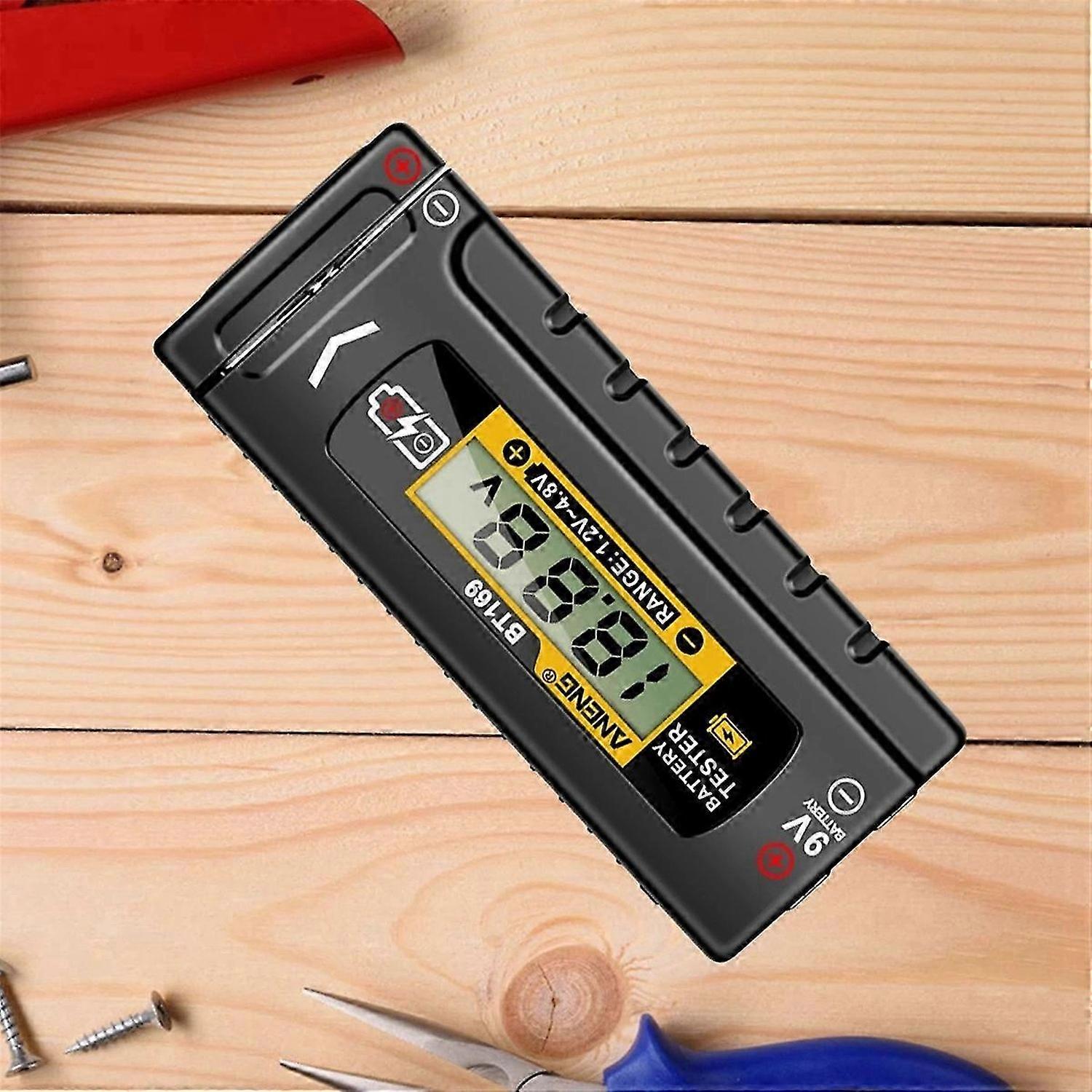 ANENG BT169 Universal Battery Tester LCD Battery Indicator Gauge Checker 9V 1.5V Button Cell Test Ho