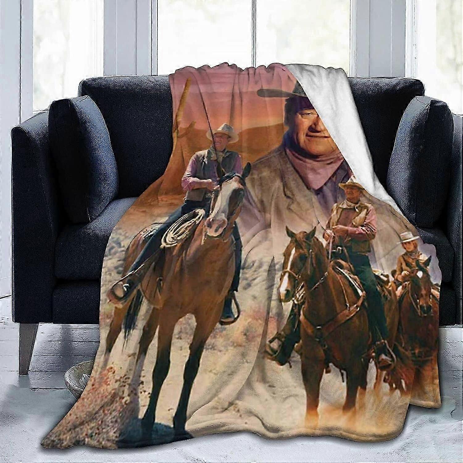 John Actor Wayne Blanket, Ultra Soft Lightweight Flannel Fleece Throw Blankets For Couch Sofa Bed