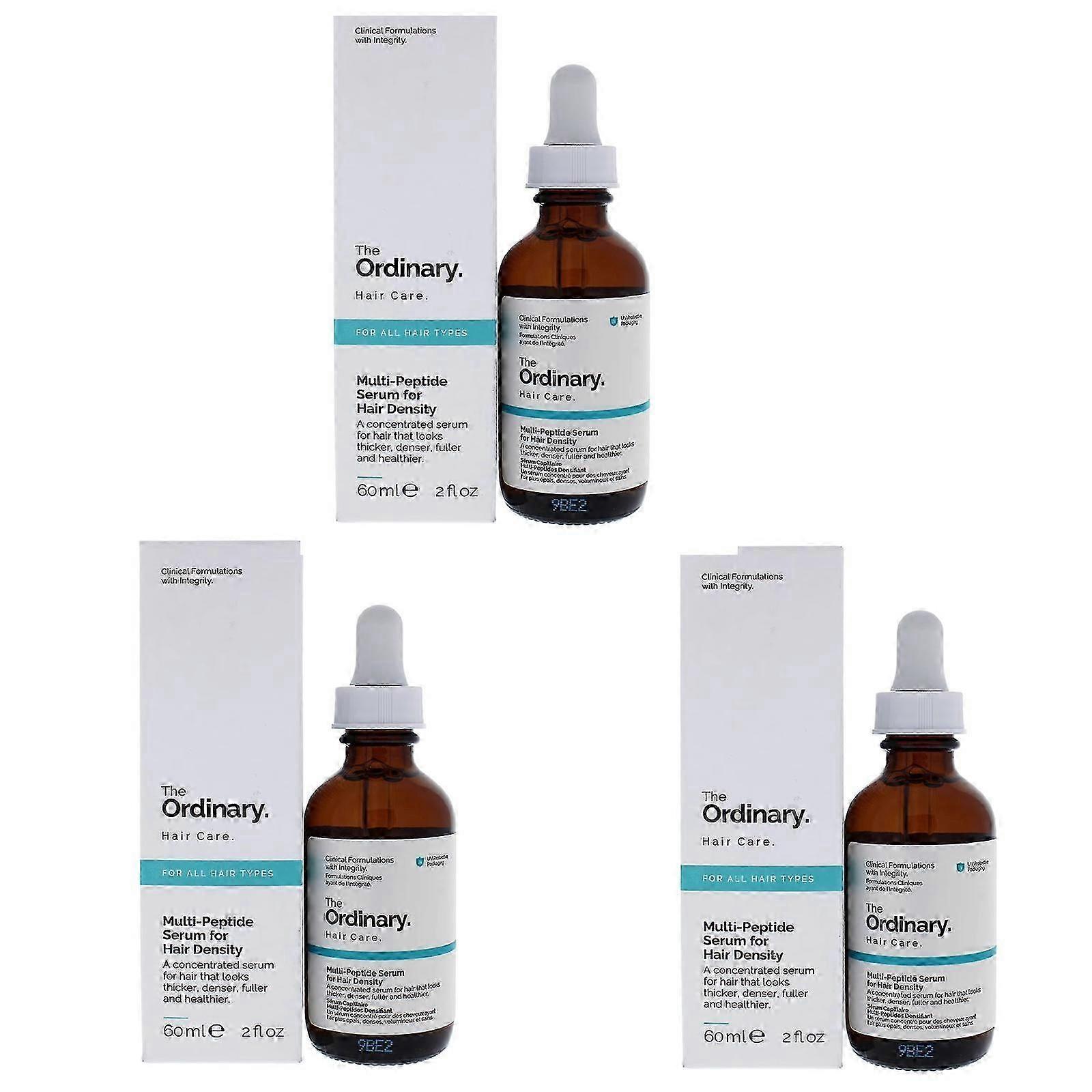 1-3x The Ordinary Sérum multi-peptide pour la densité des cheveux, formule à base de peptides pour des cheveux plus épais et plus volumineux