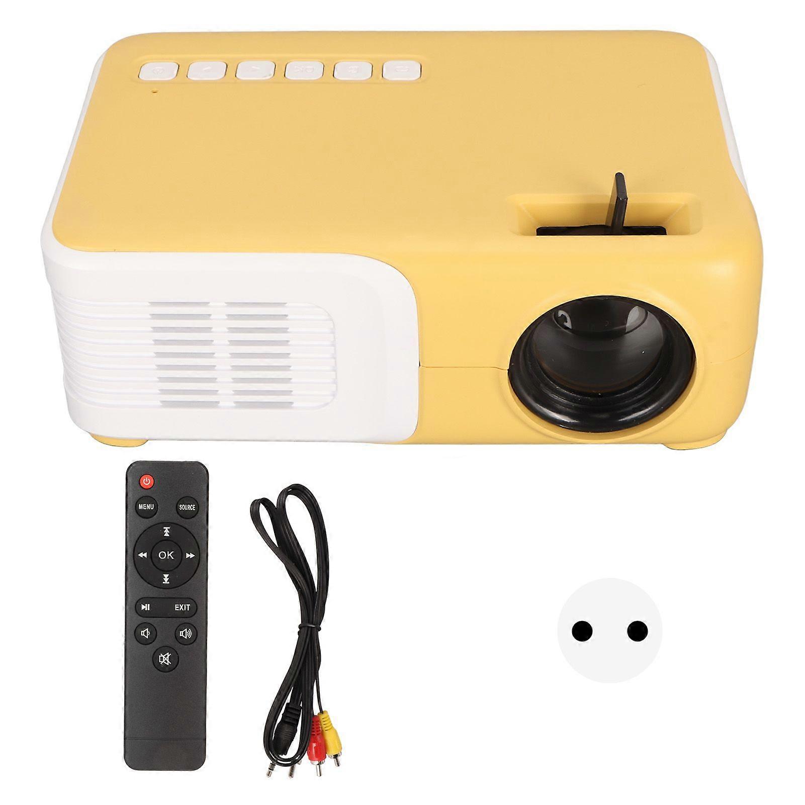 Mini Projector 1920x1080P 2530 ANSI Lum 16:9 WIFI Cell Phone Same Screen Eye Protection Portable LED Projector 100240V EU Plug