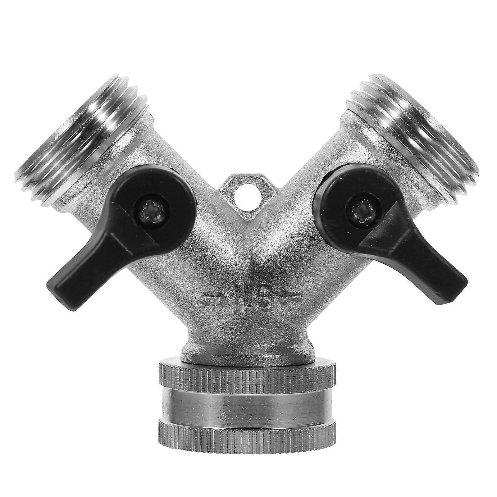 Dual Hose Splitter Y Type Hose Adapter for Garden Use 5Pcs Adjustable Connectors