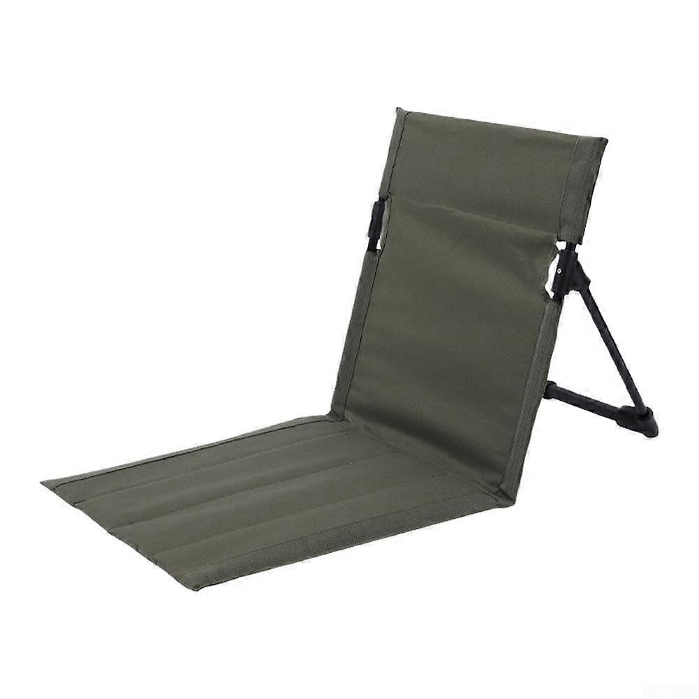 Lightweight Beach Chair Portable Travel Chair With Breathable Material And Easy Setup Army Green