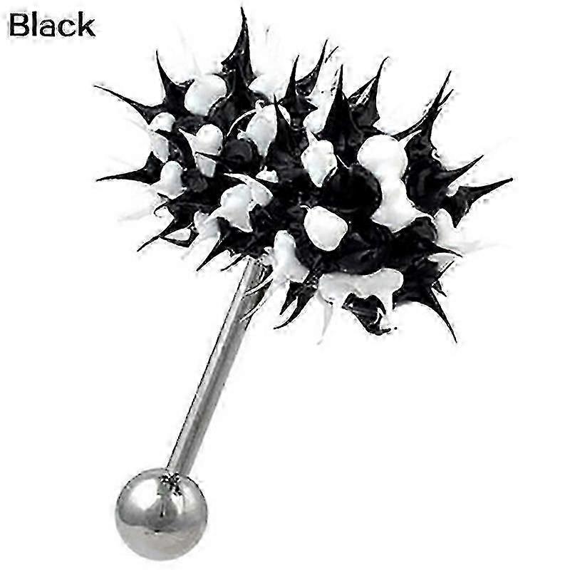 Joia com barra vibratória para piercing corporal unissex com um estilo punk descolado [jkw]