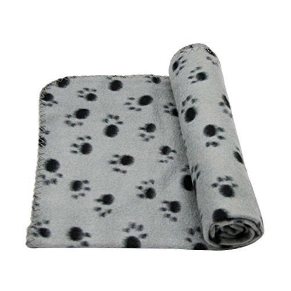 Pet Bed Cushion Fleece Throw Blanket for Pet Use Grey