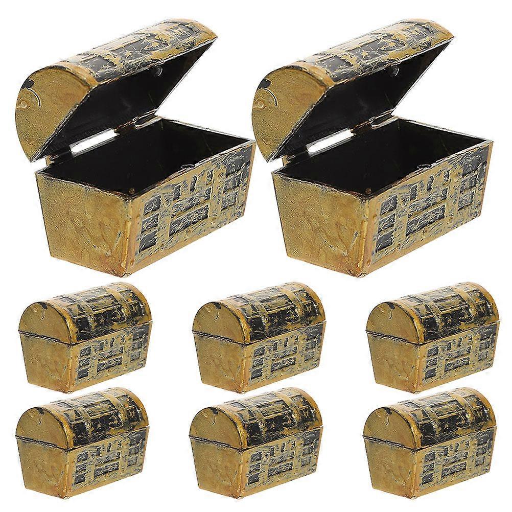 24Pcs Mini Pirate Chest Plastic Treasure Box for Decorative Use