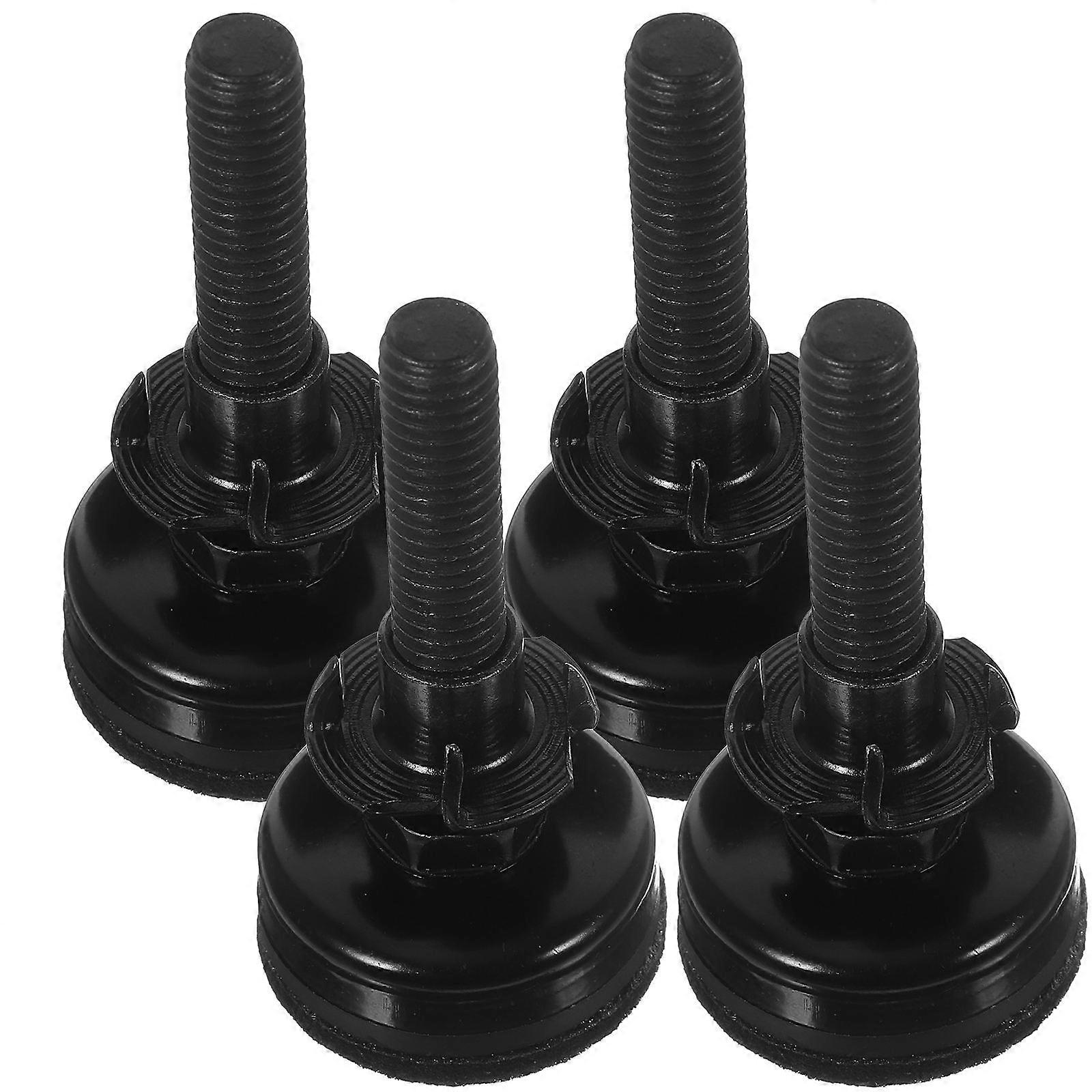 Cylindrical Adjustable Leveling Feet 12 Sets Ideal For Tables And Chairs In Black Design With High Durability For Home And Workplace Use