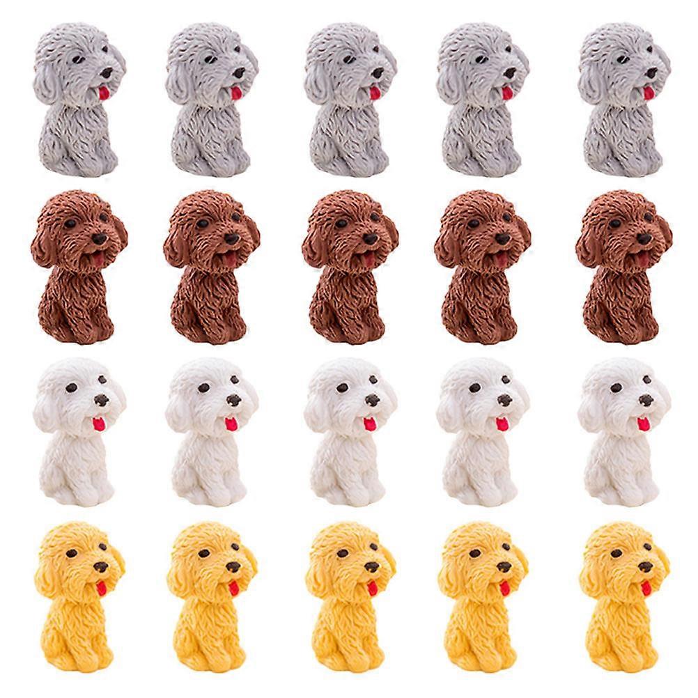 Novelty Rubber Erasers 20Pcs Cartoon Shaped Activity Prize for Children Office Work Durable and Practical