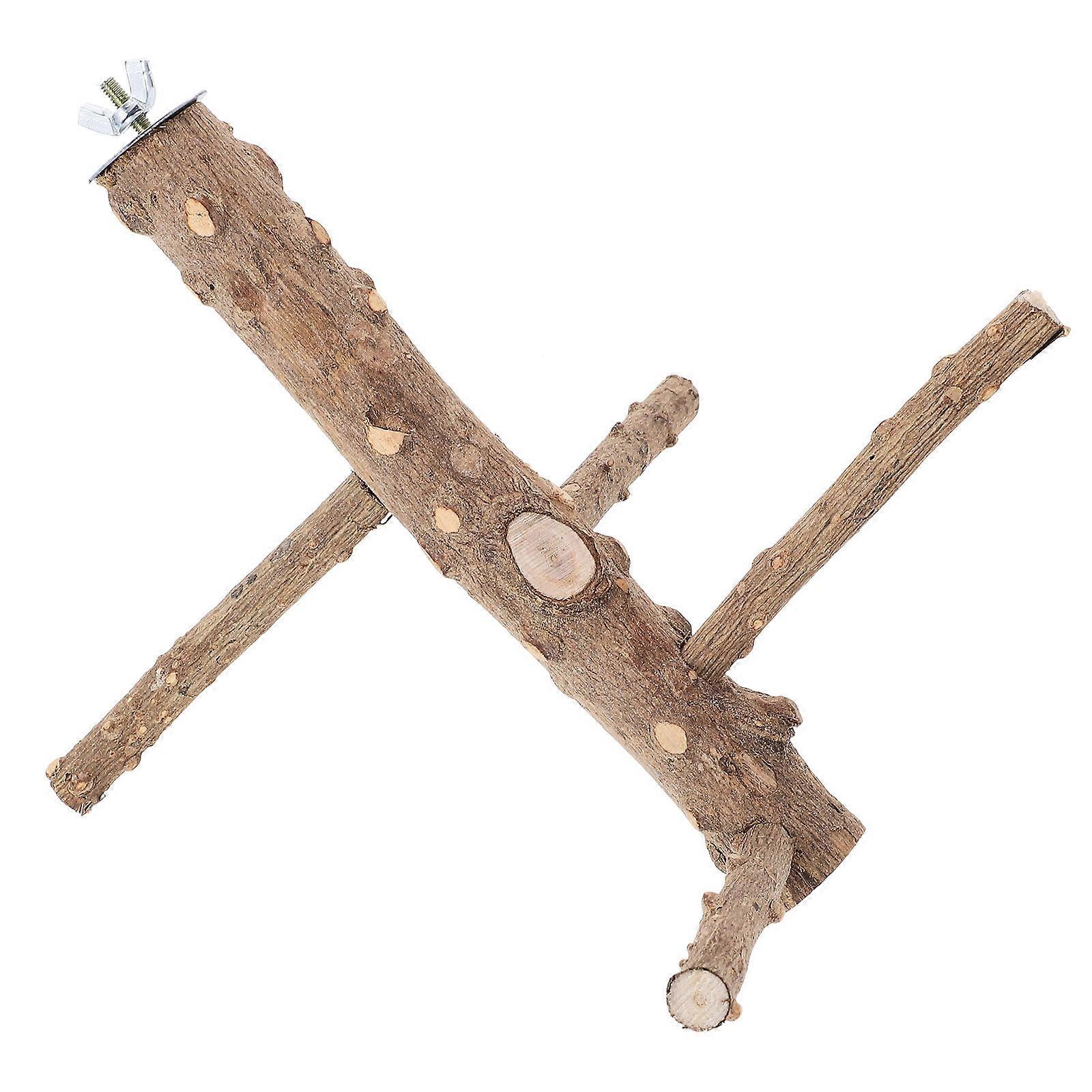 Professional Bird Perch For Chewing And Standing Activities Suitable For Small Parakeets 20cm Height 1 Set