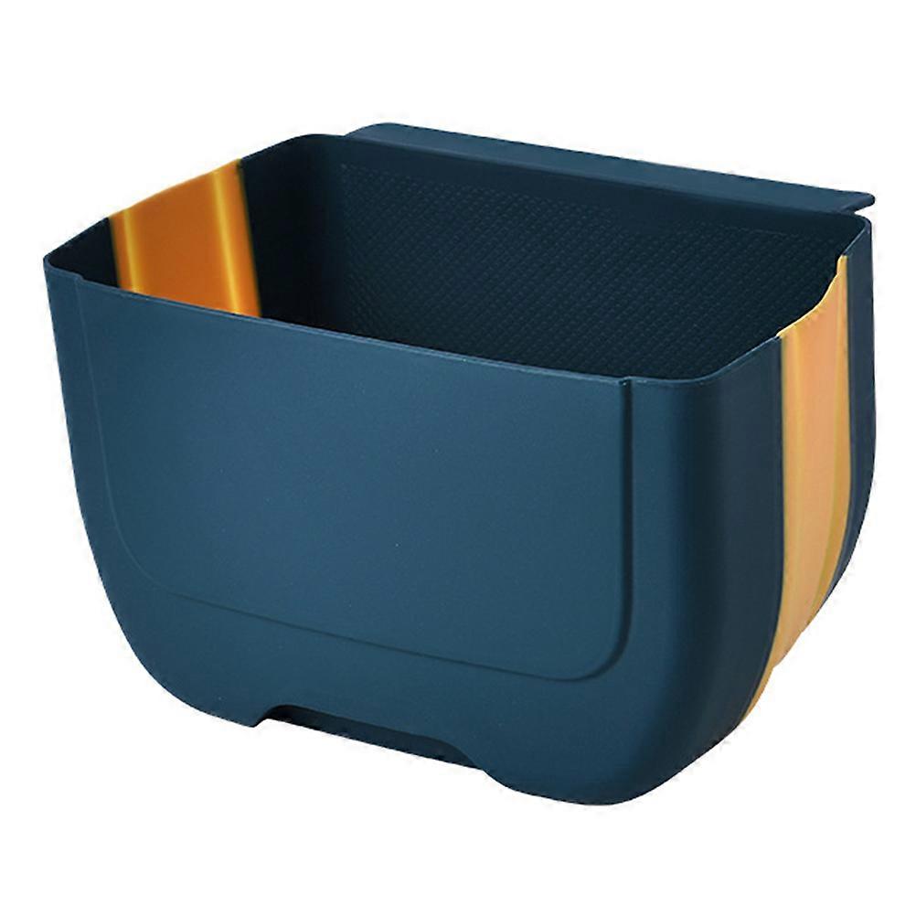 Wall-Mounted Folding Trash Can Hanging Bin for Kitchen 2Pcs