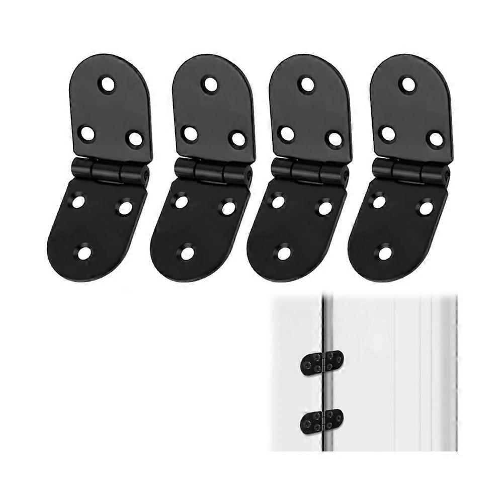4pcs Flat Hinge, Invisible Hinge, Hinge with Screws for Furniture