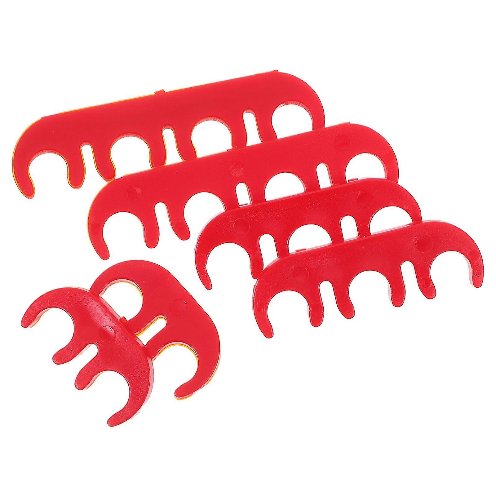 Spark Plug Wire Separator Divider Clips Plug Wire Separators for 12Pcs Red Plastic