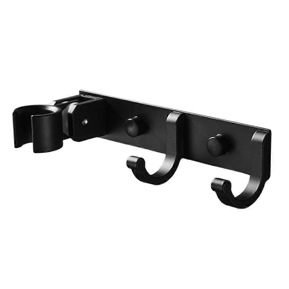 Black Wall-Mounted Storage Rack Multifunctional Bracket for Home 3Sets