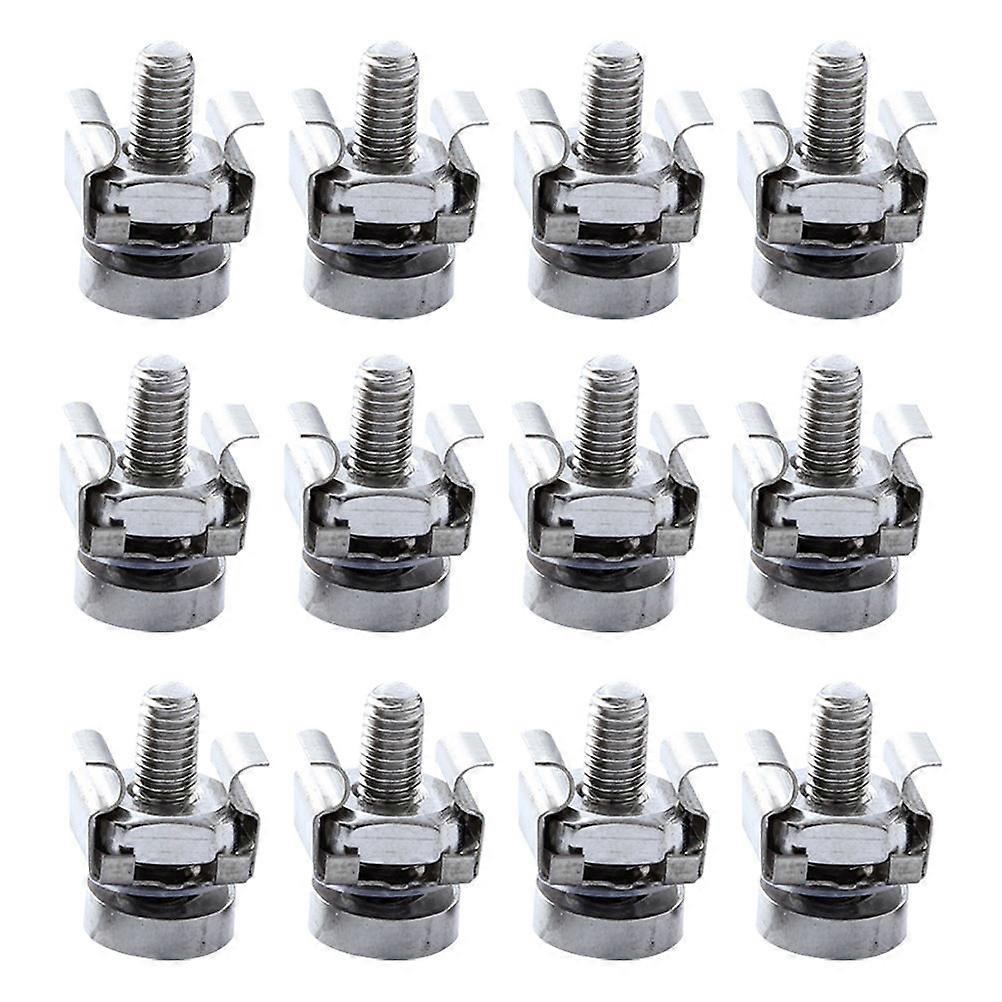 Machine Screw Cabinet Mounting Screw Cabinet Assembly Durable Nickel Material for 50 Sets