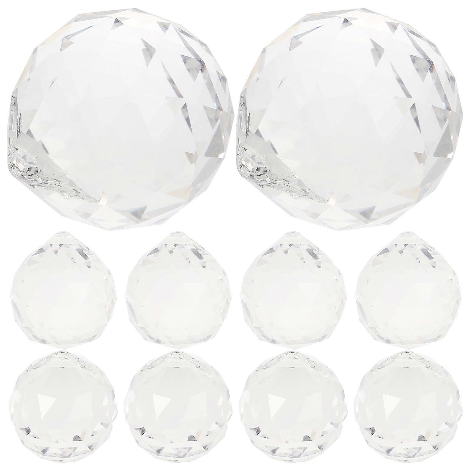 Hanging Crystal Ball Clear Crystal Prisms for Decoration 20Pcs