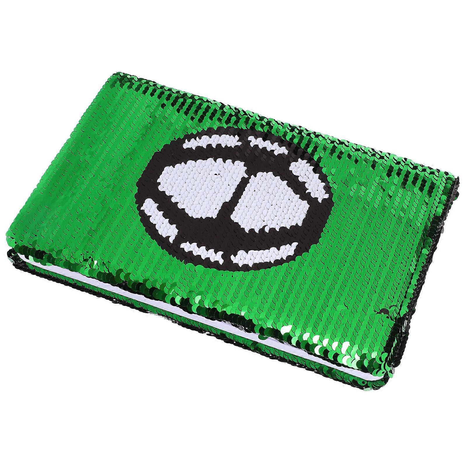 Students Notebook 3Pcs Sequin Cover Reversible Multi-Function Notepad